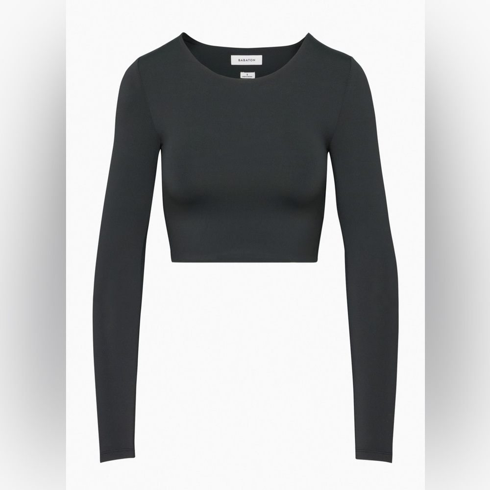 Aritzia Babaton Contour Crew Cropped Longsleeve